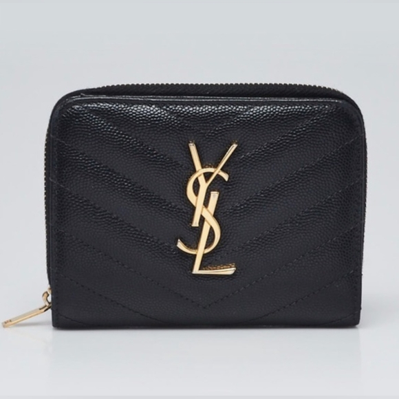 Saint Laurent Cassandre Matelasse compact zip around wallet - Picture 10 of 12